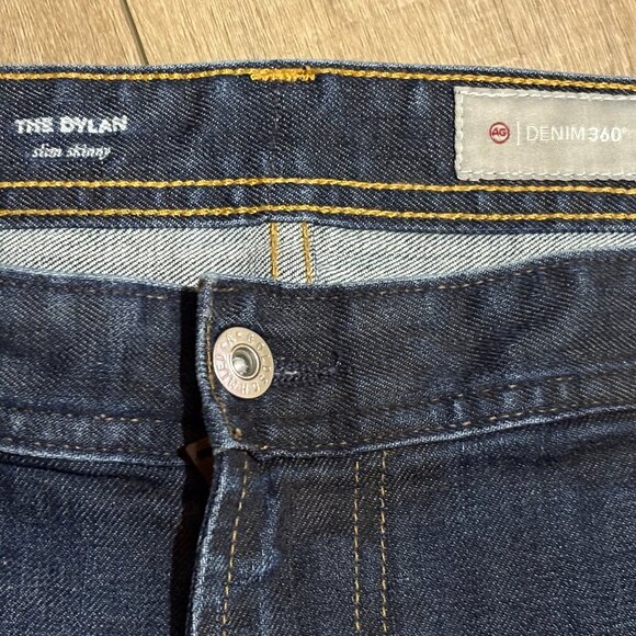 AG Adriano Goldschmied Dylan Slim Skinny Jeans Men's Size 40x34 Blue Denim - Picture 7 of 11
